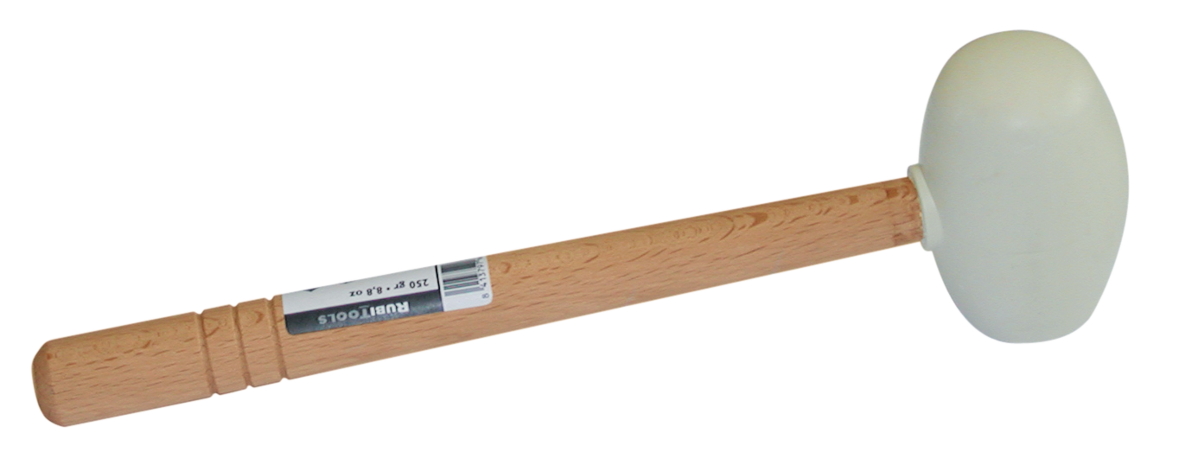 MAZA GOMA BLANCA CARAS PLANA Y ESFERICA 250 GR