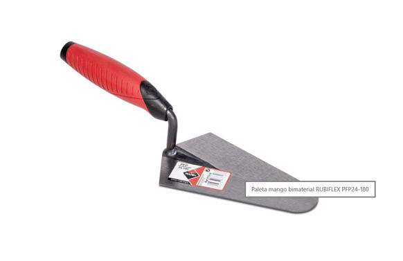 PALETA ALBAÑIL MANGO ERGONOMICO RUBIFLEX PFP23 180 MM