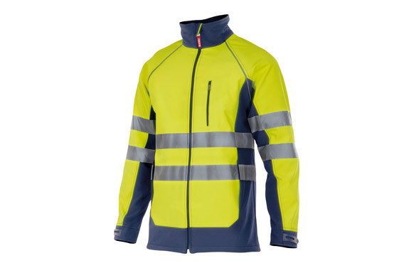 CHAQUETA SOFTSHELL ALTA VISIBILIDAD BICOLOR T L