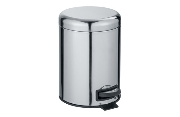 CUBO BAÑO CON PEDAL INOX BRILLANTE 5 L