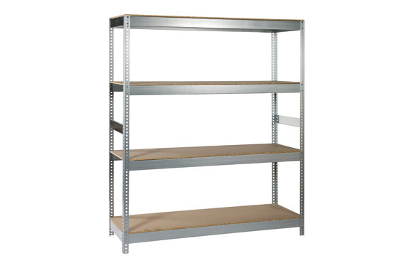 ESTANTERIA METALICA GALVANIZADA , 4 ESTANTES 190 X 150 X 60 CM
