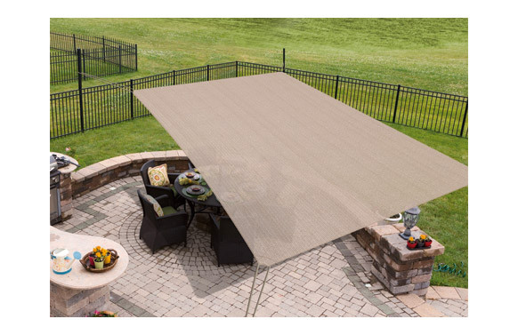 TOLDO VELA SOMBREO READY TO HAND RECTANGULAR 2,19 X 3,9 M TIERRA 125 GR