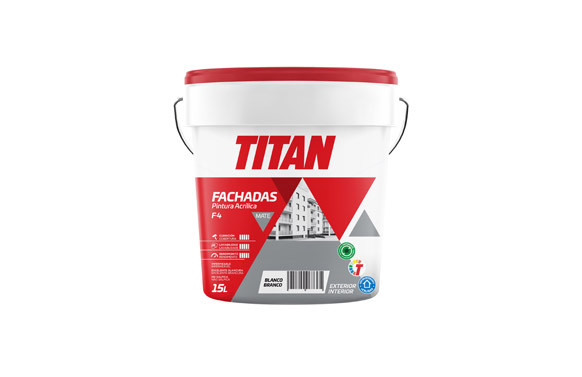 PINTURA ACRILICA FACHADAS F-4 15 L BLANCO MATE