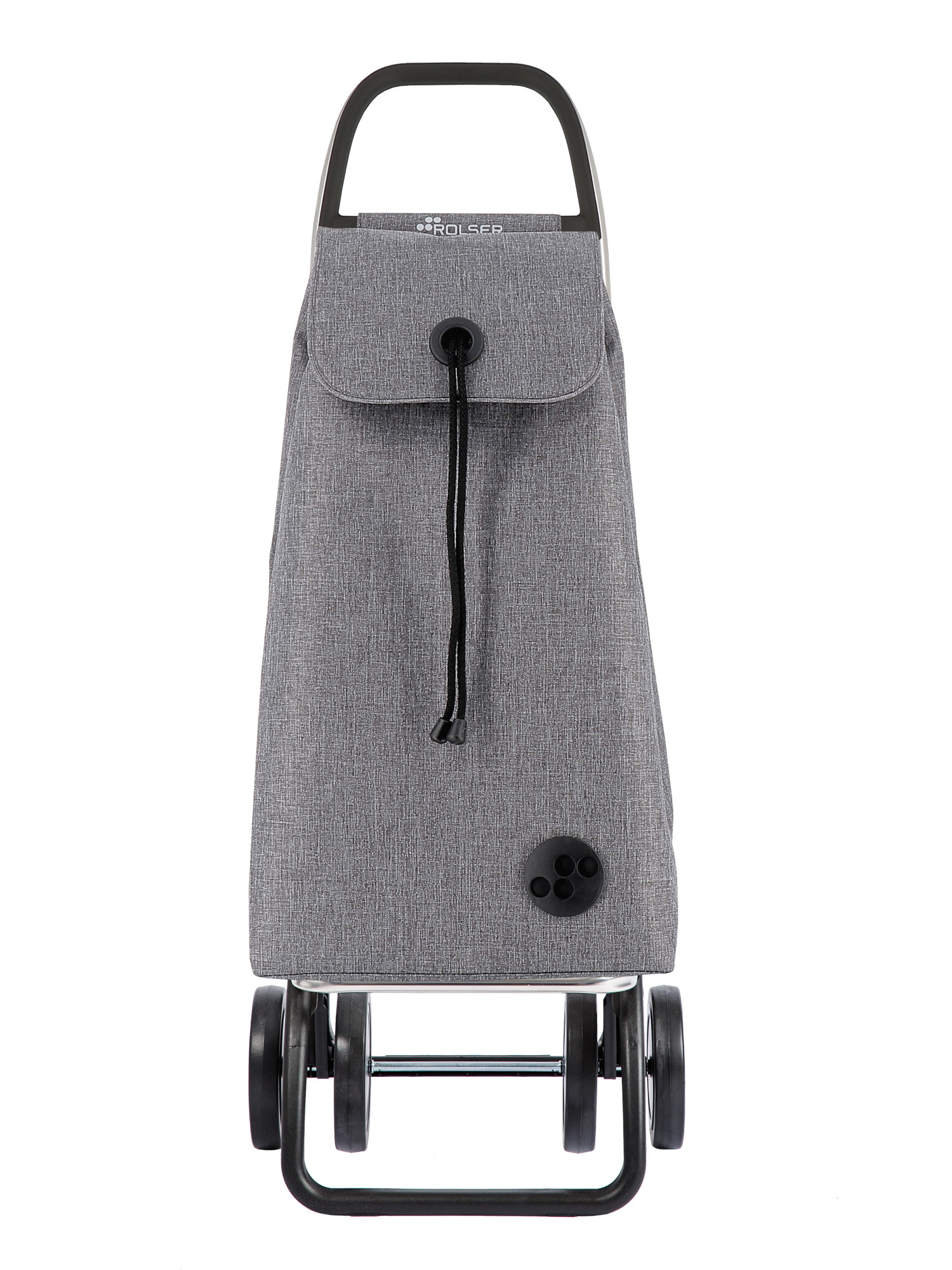 CARRO COMPRA 4 RUEDAS PLEGABLE GRIS TWEED