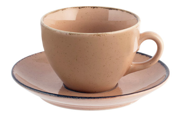 TAZA PORCELANA PEARL CON PLATO SURTIDO TE