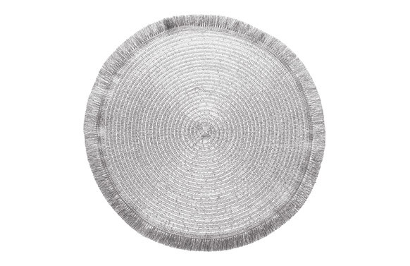 MANTEL INDIVIDUAL Ø 38 CM - PLATA