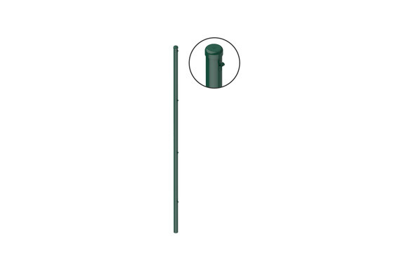 POSTE INTERMEDIO PLASTIFICADO VERDE 1/1,25 M