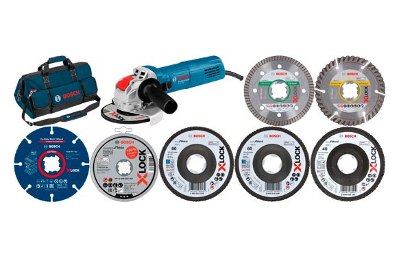 AMOLADORA CON CABLE GWX 750 - 115 + DISCOS X-LOCK 115 MM