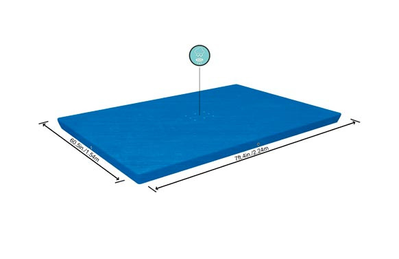 COBERTOR PISCINA RECTANGULAR PARA PICINAS STEEL PRO 221 X 150 CM