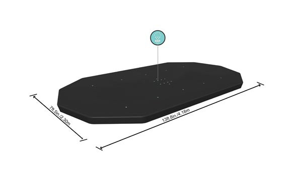 COBERTOR PISCINA PVC PARA PICINAS TUBULAR OVAL 427 X 250 X 100 CM