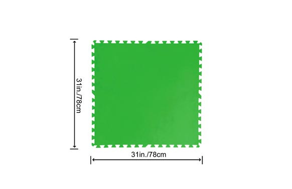 PROTECTOR SUELO DE POLIETILENO ESPONJOSO  9 UDS 78 X 78 CM