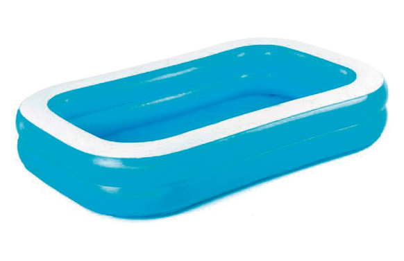 PISCINA INFANTIL INFLABLE AZUL 267 X 175 X 51 CM