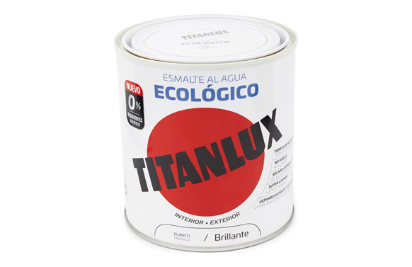 ESMALTE ECOLOGICO AL AGUA BRILLANTE 250 ML BLANCO
