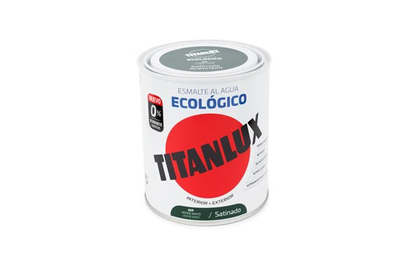 ESMALTE ECOLOGICO AL AGUA SATINADO 250 ML VERDE MAYO