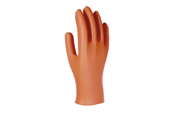 GUANTE DESECHABLE NITRILO UNIGRIP NARANJA 50 UDS T 10/XL