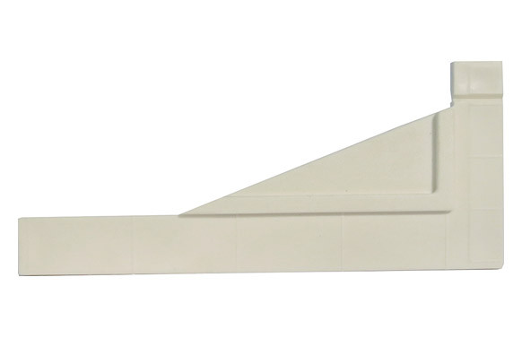 PERFIL PANEL FIJACION 2 UNIDADES 6 X 14 CM BLANCO