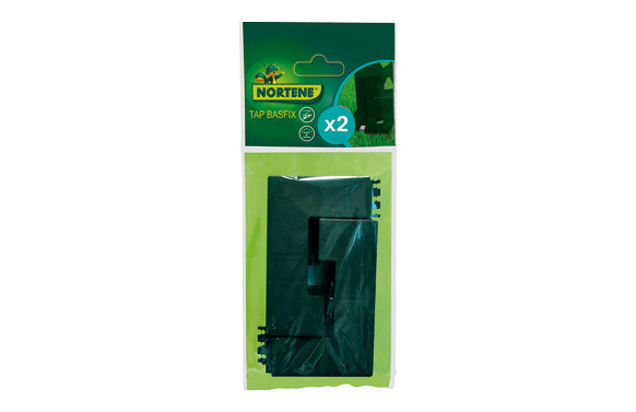TAPA EMBELLECEDORA TAP BASFIX 2 UDS 12,5 X 12,5 X 2 CM VERDE
