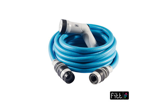 MANGUERA EXTENSIBLE IKON AZUL 15 M CON ACCESORIOS