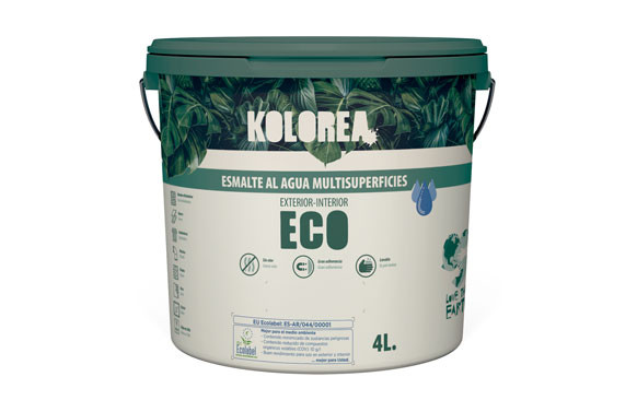 ESMALTE AL AGUA ECO SATINADO 4 L BLANCO