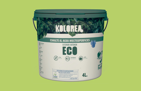 ESMALTE AL AGUA ECO SATINADO 250 ML VERDE LIMA