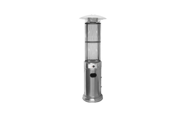 ESTUFA GAS EXTERIOR FLAMME REDONDA ACERO INOXIDABLE