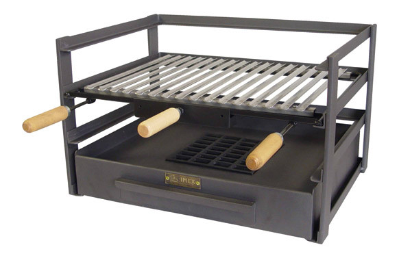 CAJON BARBACOA CON PARRILLA INOX 57 X 41 X 35 CM