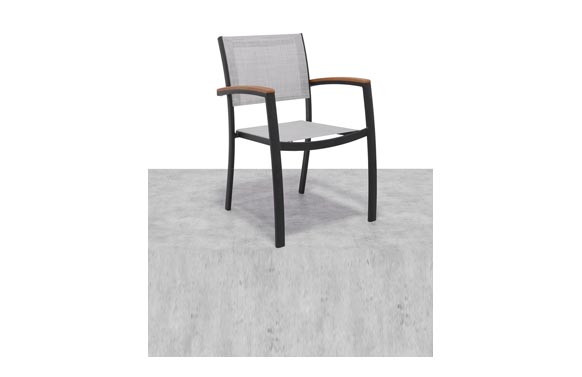 SILLON ALUMINIO TEXTILENE GRIS RAGUSA