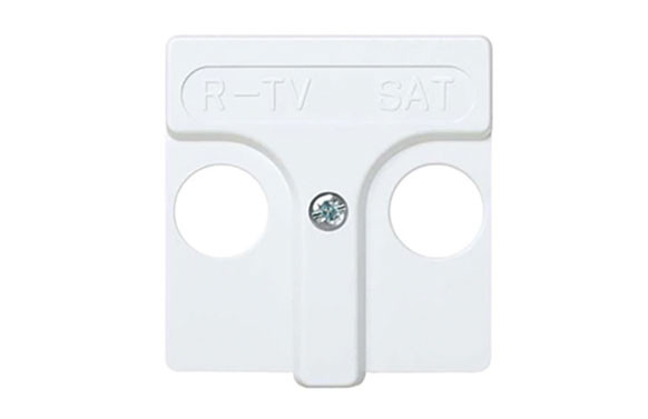 TOMA R-TV + SAT INTERMEDIA BLANCO SERIE 27