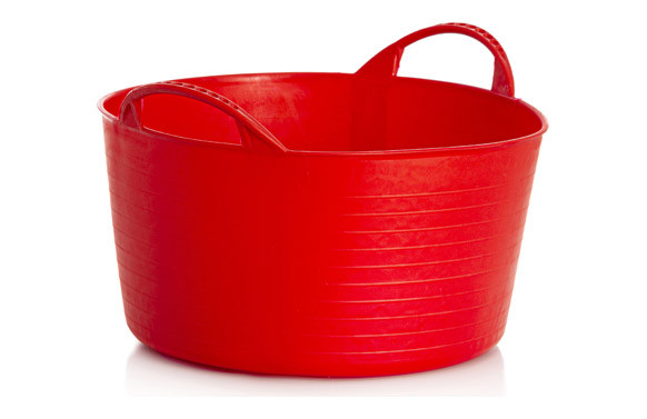 CAPAZO PLASTICO FLEXIBLE 14 L ROJO