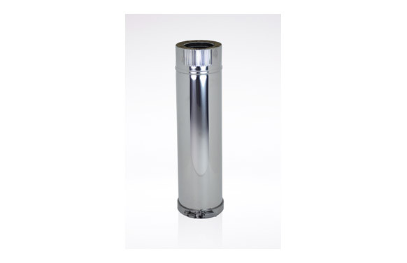 TUBO PARED DOBLE INOX 316L Ø 80 X 0,5 MT PELLET