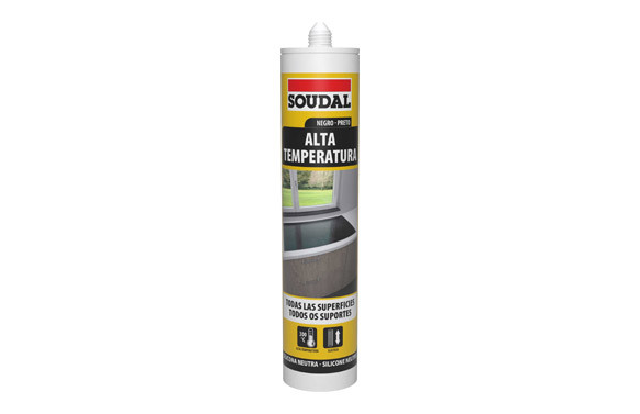 SILICONA ALTA TEMPERATURA 290 ML NEGRO