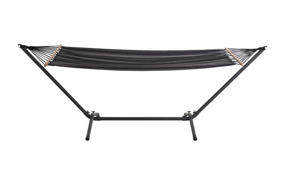 HAMACA CON ESTRUCTURA GRIS 200 X 100 CM
