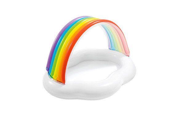 PISCINA HINCHABLE INFANTIL ARCOIRIS 142 X 119 X 84 CM