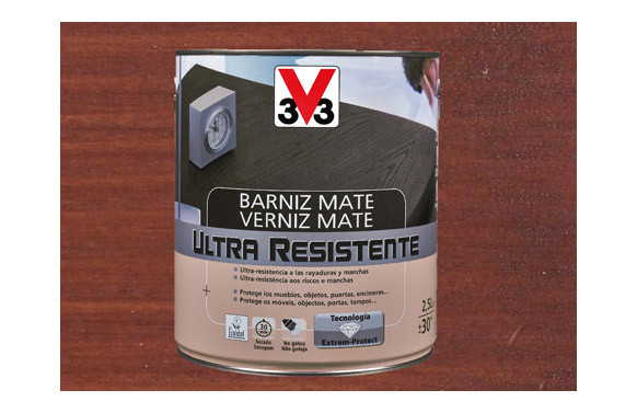 BARNIZ INTERIOR ULTRA RESISTENTE MATE 250 ML CAOBA