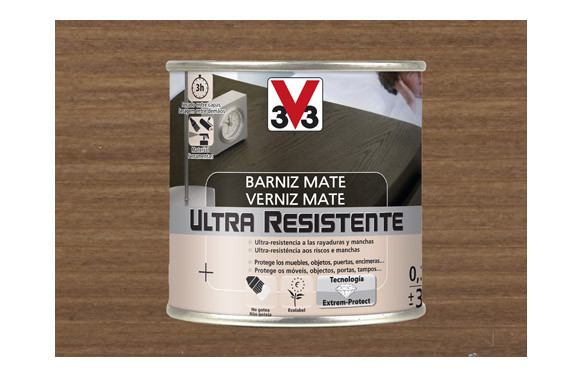 BARNIZ INTERIOR ULTRA RESISTENTE MATE 250 ML NOGAL