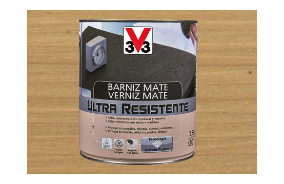 BARNIZ INTERIOR ULTRA RESISTENTE MATE 750 ML ROBLE CLARO
