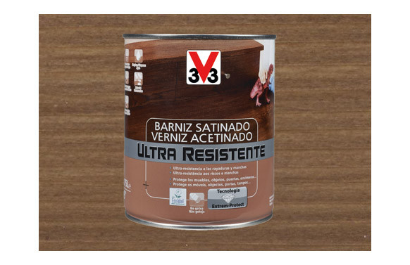 BARNIZ INTERIOR ULTRA RESISTENTE SATINADO 750 ML NOGAL