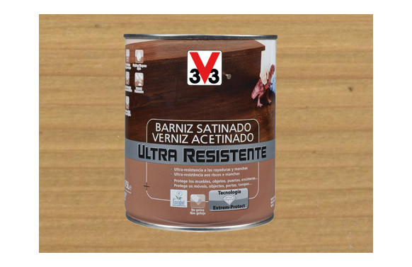 BARNIZ INTERIOR ULTRA RESISTENTE SATINADO 750 ML ROBLE CLARO