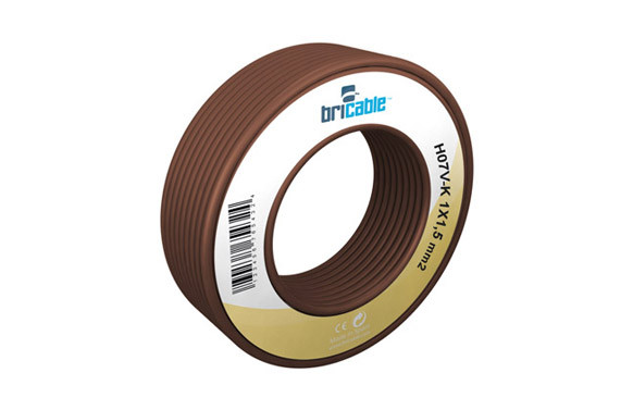 CABLE UNIPOLAR FLEXIBLE 1 X 1,5 MM MARRON 10 M