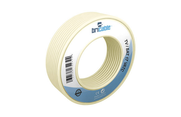 CABLE TELEFONO 4 HILOS MARFIL 25 M
