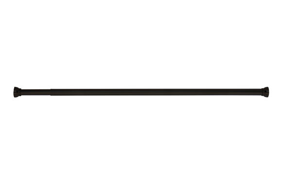 BARRA RECTA CORTINA DE BAÑO NEGRA 125 A 220 CM