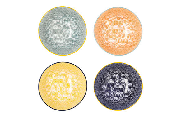 BOL PORCELANA DECORADO Ø15 CM - COLORS SURTIDO
