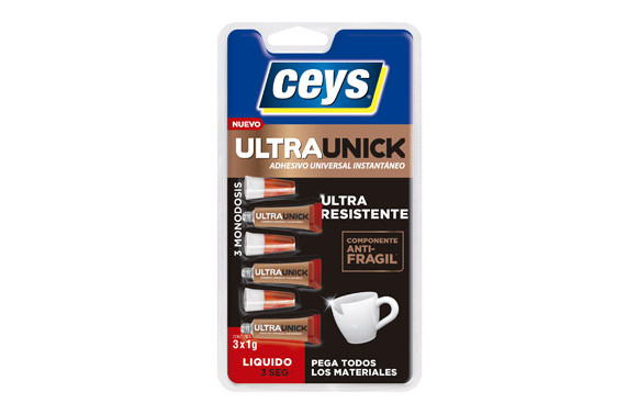 ADHESIVO INSTANTANEO ULTRAUNICK LIQUIDO 3 SEG. 3 X 1 GR