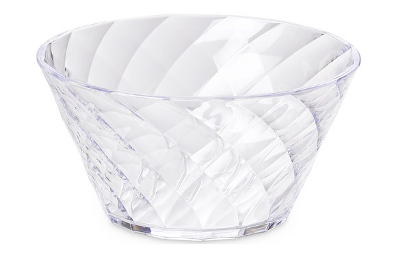 BOL ACRILICO DIAMOND 13,5 CM - TRANSPARENTE