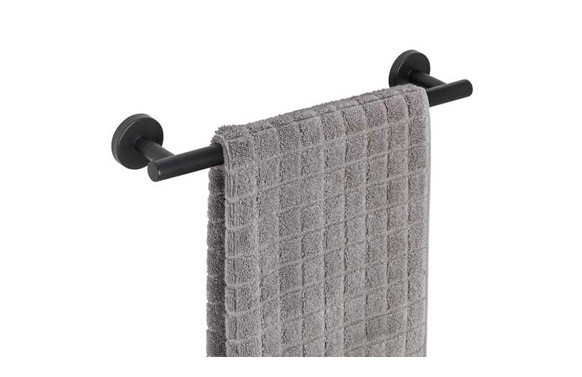 TOALLERO BARRA NEGRO 40CM BOSIO