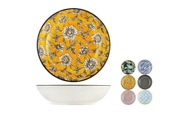 PLATO PORCELANA COUPE COLOURFULL HONDO - 14 CM SURTIDO