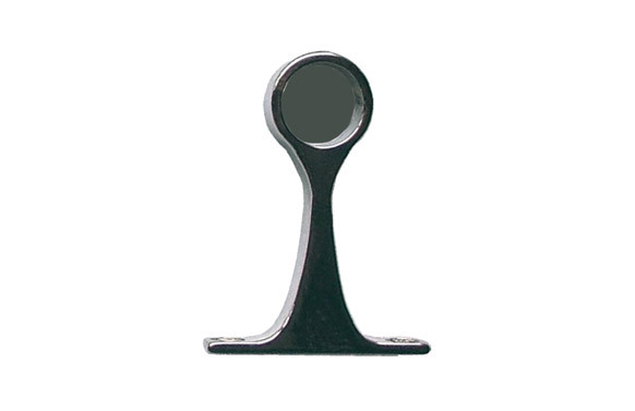 SOPORTE LATERAL PARA TUBO DE ARMARIO REDONDO 19MM NIQUEL