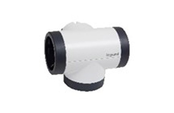 ADAPTADOR TRIPLE ROTATIVO 180º  10/16A LATERAL BLANCO/NEGRO