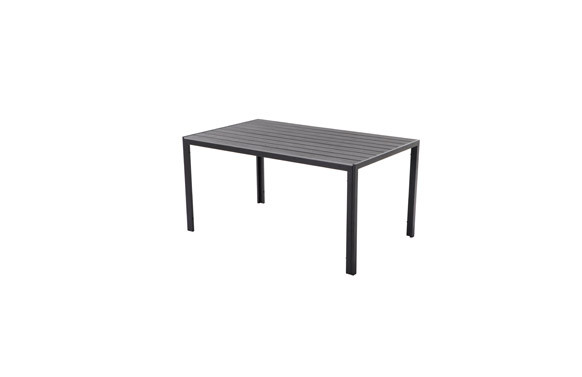 MESA ALUMINIO POLYWOOD NEGRO/GRIS DOUGLAS 150 X 90 CM