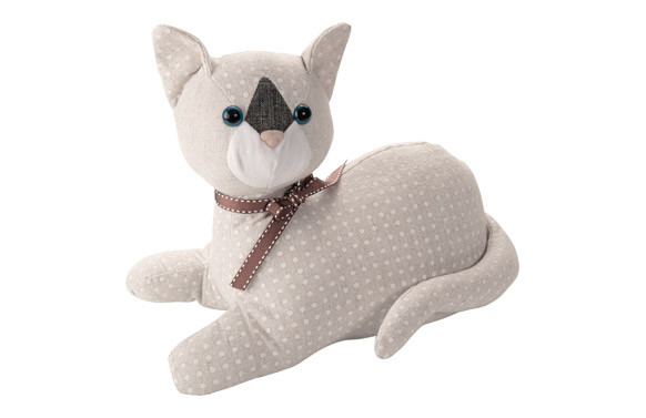 TOPE PUERTA TEXTIL 1 KG GATO BLANCO